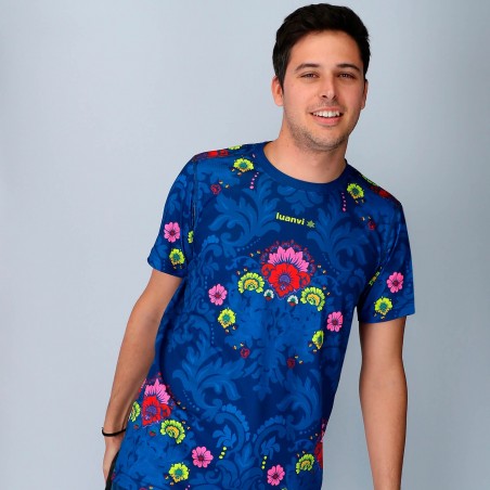 Luanvi camiseta manga corta con estampado festes hombre: luanvi.com: ropa deportiva