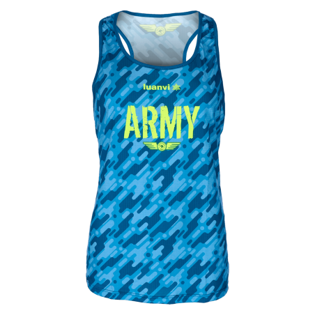 Inspirar Cuna alondra Luanvi camiseta tirantes mujer con estampado army: luanvi.com: ropa  deportiva online