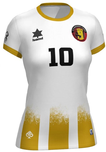 Imagen de 2ª CAMISETA FEM. BLANCA BLANCO-NEGRO