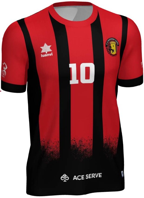 Imagen de 1ª CAMISETA MASC. ROJA  ROJO-NEGRO